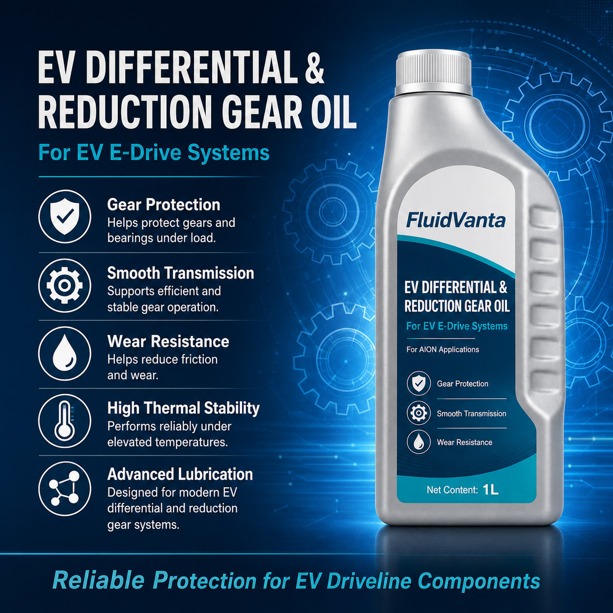 GAC AION EV differential fluid product information board